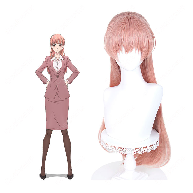 ヲタクに恋は難しい 桃瀬成海 コスプレウィッグ 桃瀬成海 耐熱 かつら ネット付き COSTOWNS-1