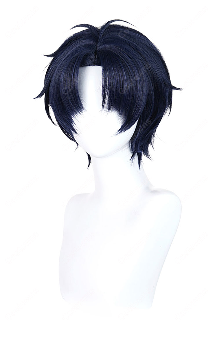 ヲタクに恋は難しい 二藤宏嵩 コスプレウィッグ ネット付き かつら 耐熱 アニメ風 COSTOWNS-3