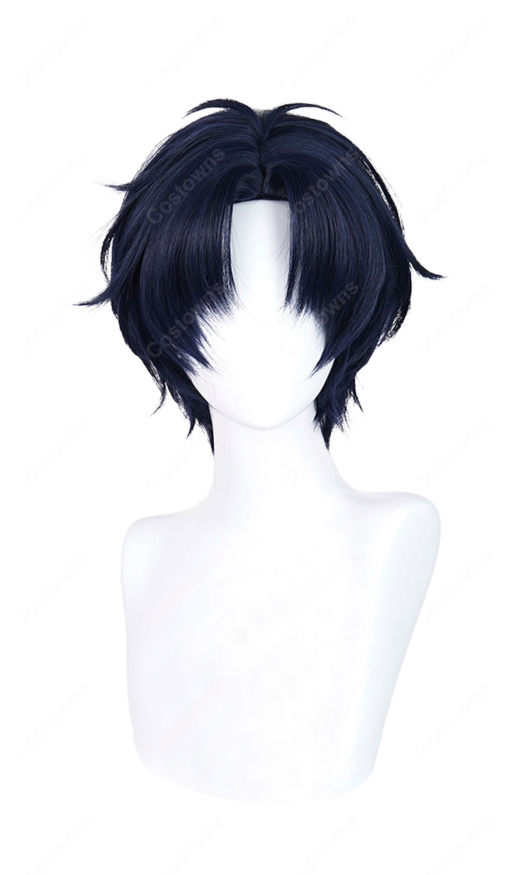 ヲタクに恋は難しい 二藤宏嵩 コスプレウィッグ ネット付き かつら 耐熱 アニメ風 COSTOWNS-2
