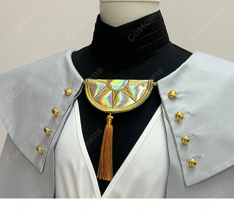 とんがり帽子のアトリエ キーフリー コスプレ衣装 魔法使い 師匠 フルセット 帽子・メガネ付き COSTOWNS-3