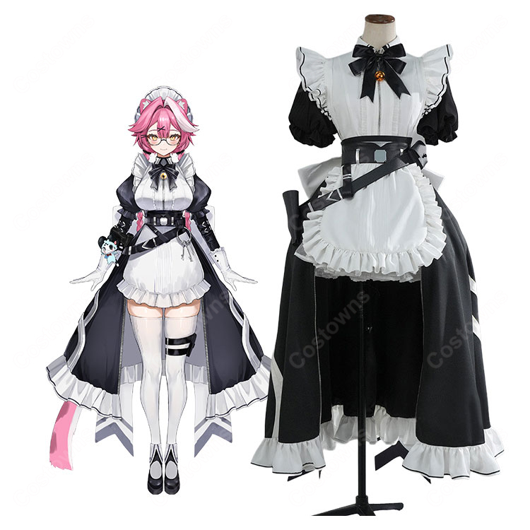 hololive ホロライブ ラオーラ・パンテーラ メイド服 コスプレ衣装 耳・尾付き COSTOWNS-1