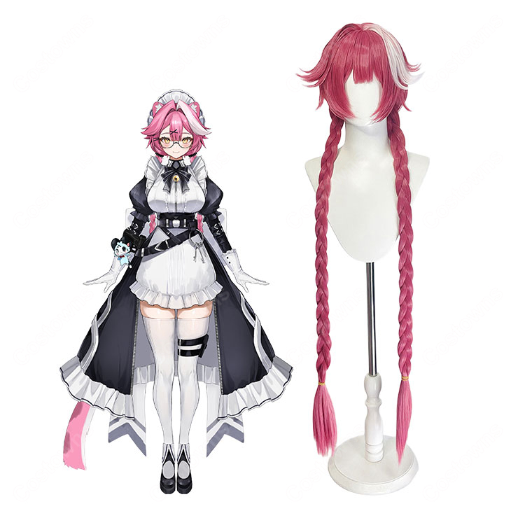 hololive ホロライブ Raora Panthera（ラオーラ・パンテーラ） メイド服Ver. コスプレウィッグ COSTOWNS-1