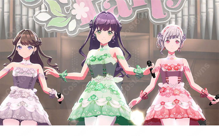 ラブライブ！蓮ノ空女学院スクールアイドルクラブ 乙宗梢 コスプレウィッグ 今、過去、未来の三原色 耐熱 かつら COSTOWNS-2