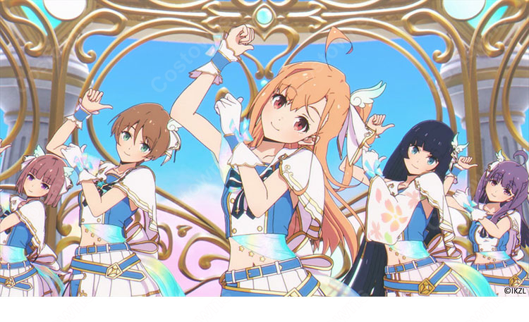 イキヅライブ! LOVELIVE! BLUEBIRD Dou-Da? DOING! ブルーバースリフレクション コスプレ衣装 高橋ポルカ 佐々木翔音 麻布麻衣 COSTOWNS-3