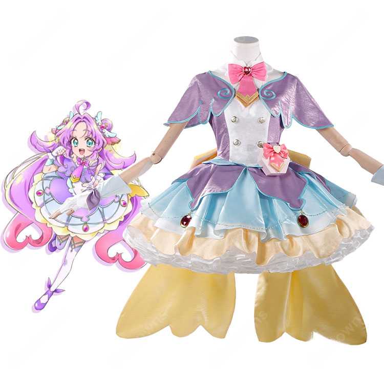名探偵プリキュア! 明智あんな キュアアンサー コスプレ衣装 変身後 豪華フルセット COSTOWNS-1