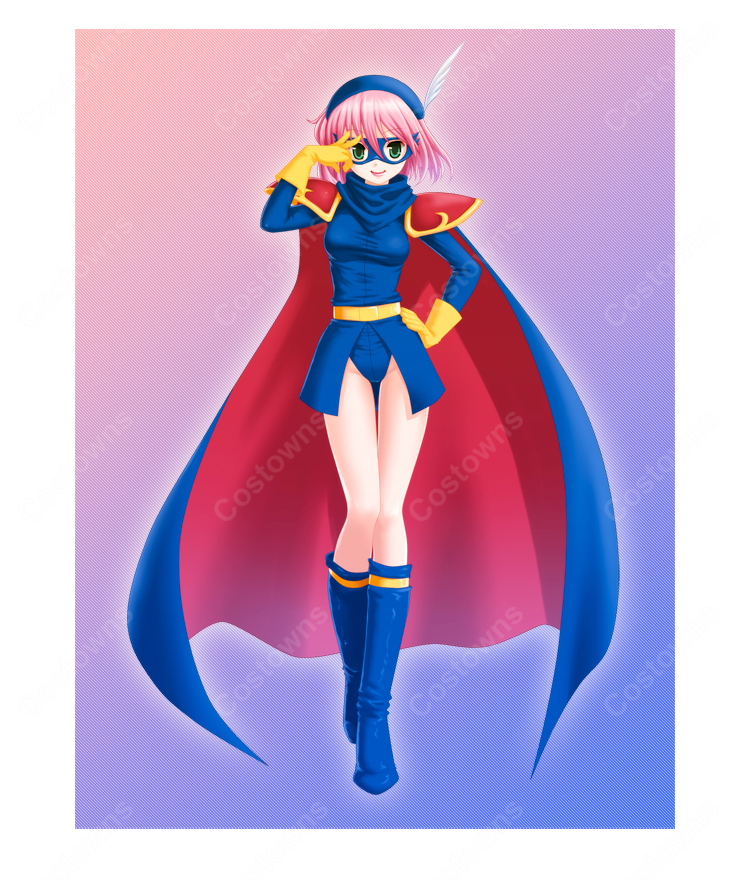 ファイナルファンタジーV レナ・シャルロット・タイクーン 青魔道士 コスプレ衣装 ジョブチェンジ再現 COSTOWNS-1