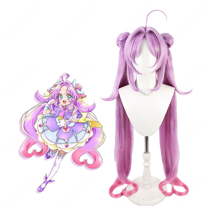 名探偵プリキュア！ 明智あんな キュアアンサー コスプレウィッグ 耐熱 高品質 かつら COSTOWNS-1