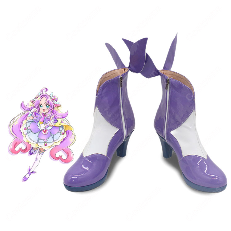 名探偵プリキュア！ 明智あんな キュアアンサー コスプレ靴 変身後 シューズ ブーツ COSTOWNS-1