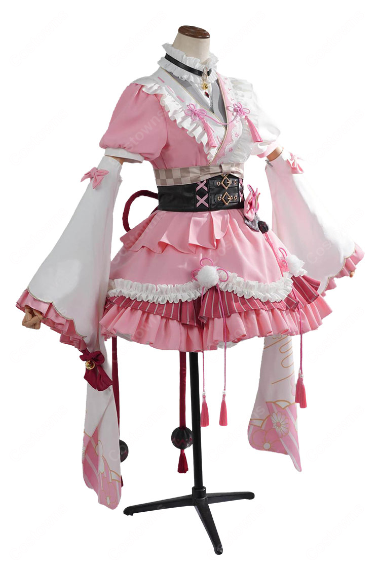 hololive ホロライブ 百鬼あやめ 和風メイド衣装 コスプレ衣装 COSTOWNS-3