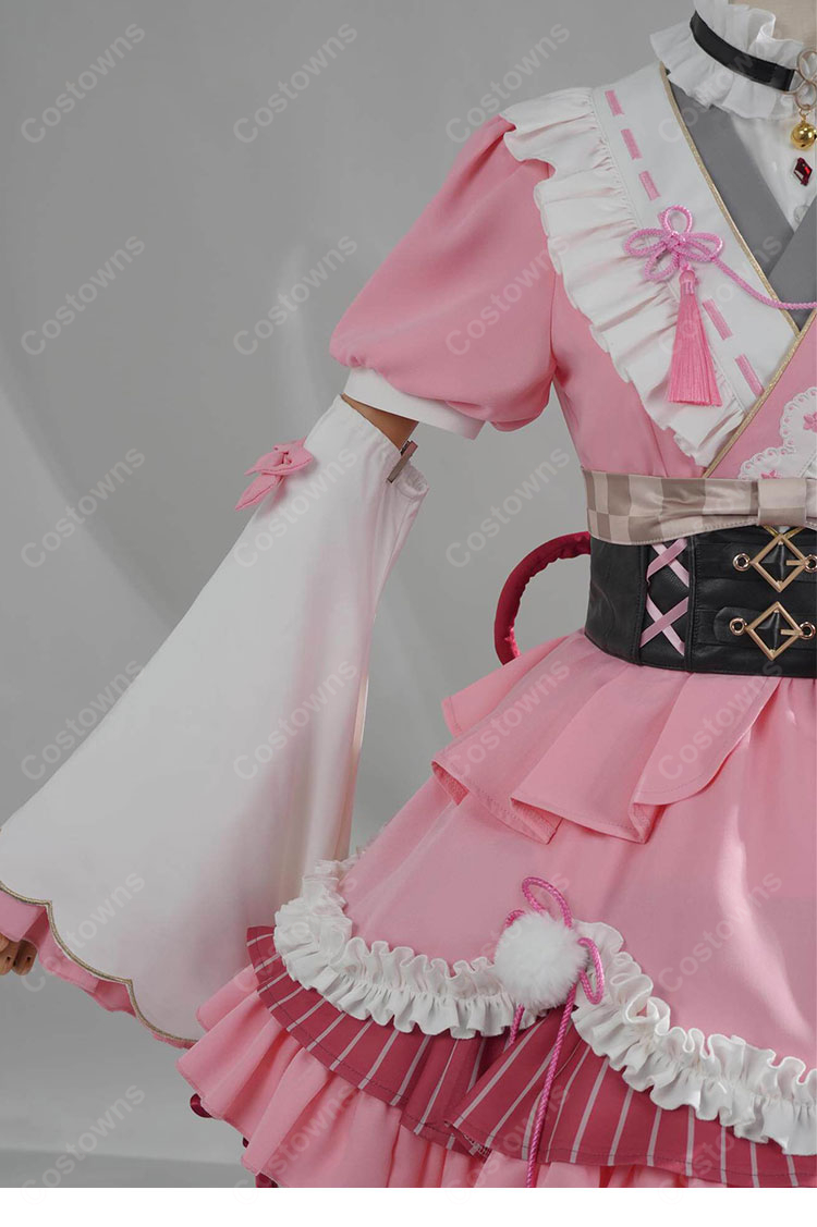 hololive ホロライブ 百鬼あやめ 和風メイド衣装 コスプレ衣装 COSTOWNS-13