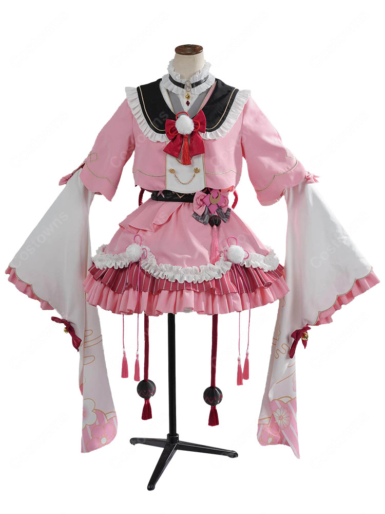 hololive ホロライブ 百鬼あやめ 和風メイド衣装 コスプレ衣装 COSTOWNS-6