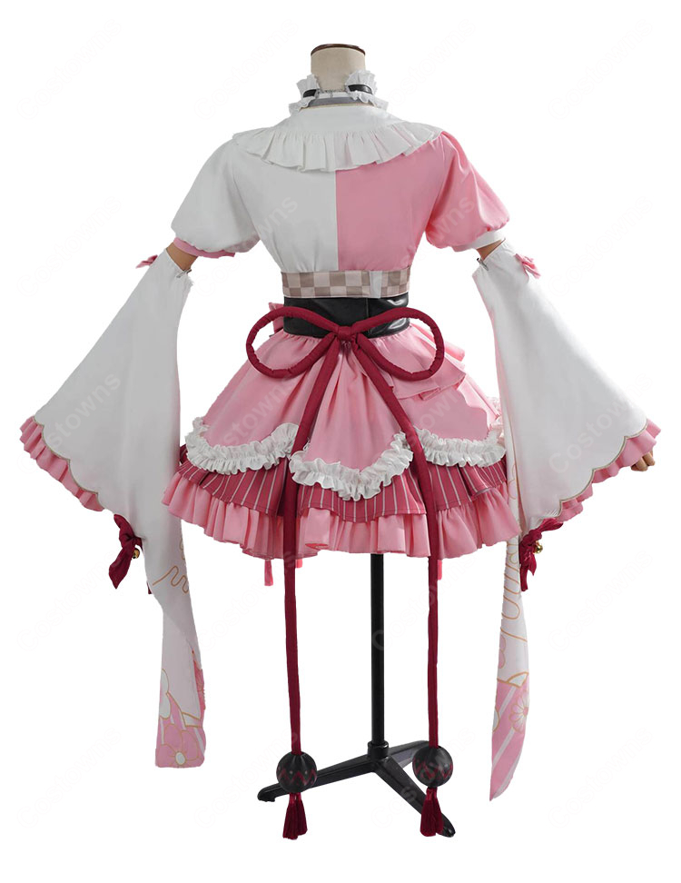 hololive ホロライブ 百鬼あやめ 和風メイド衣装 コスプレ衣装 COSTOWNS-5