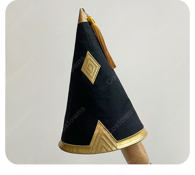 とんがり帽子のアトリエ オルーギオ コスプレ衣装 とんがり帽子・タッセル付き フルセット 魔法使い衣装 COSTOWNS-10