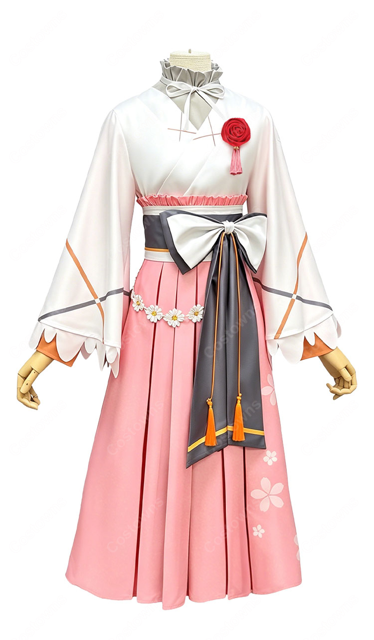春夏秋冬代行者 花葉雛菊 コスプレ衣装 春の舞 和服 着物  COSTOWNS-2