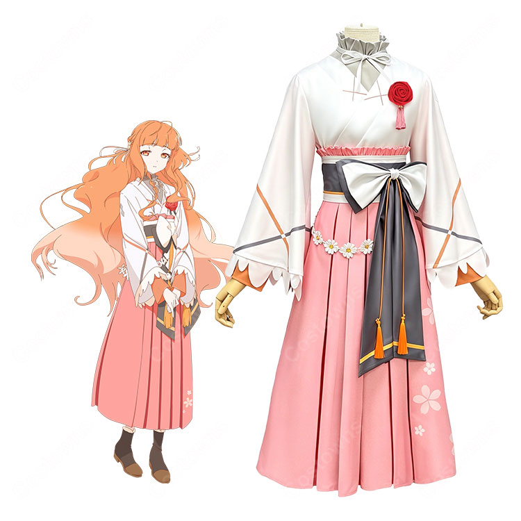 春夏秋冬代行者 花葉雛菊 コスプレ衣装 春の舞 和服 着物  COSTOWNS-1