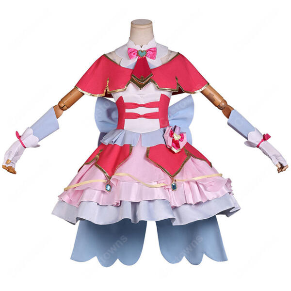 名探偵プリキュア! キュアミスティック 小林みくる コスプレ衣装 変身後 ドレス フルセット 高品質 撮影用 COSTOWNS元の画像