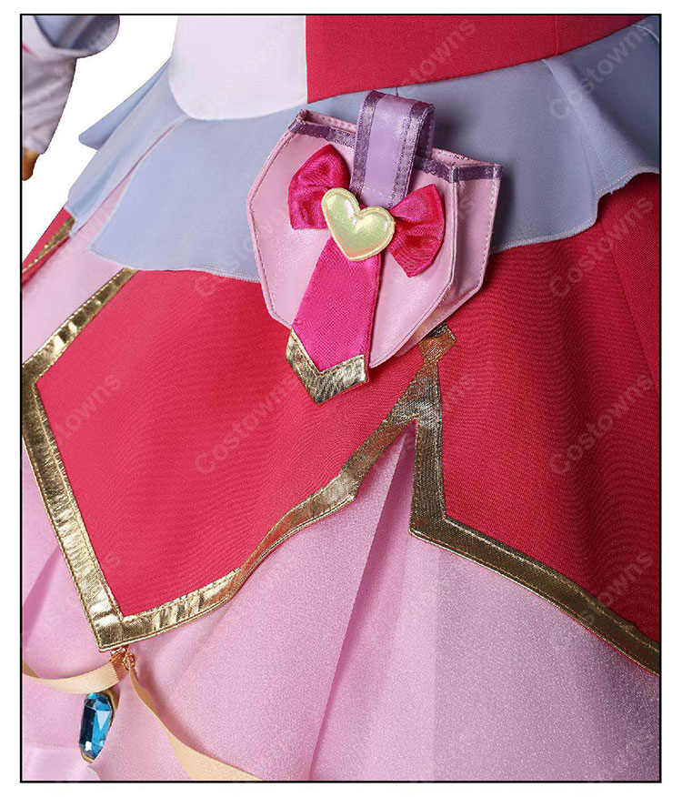 名探偵プリキュア! キュアミスティック 小林みくる コスプレ衣装 変身後 ドレス フルセット 高品質 撮影用 COSTOWNS-8
