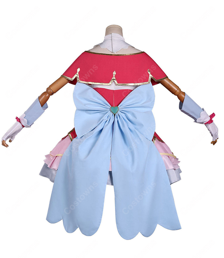 名探偵プリキュア! キュアミスティック 小林みくる コスプレ衣装 変身後 ドレス フルセット 高品質 撮影用 COSTOWNS-4