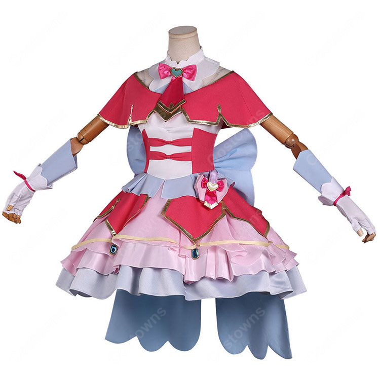 名探偵プリキュア! キュアミスティック 小林みくる コスプレ衣装 変身後 ドレス フルセット 高品質 撮影用 COSTOWNS-3