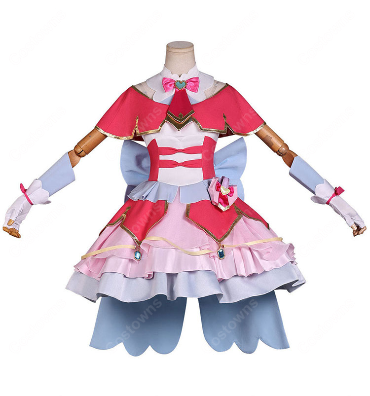 名探偵プリキュア! キュアミスティック 小林みくる コスプレ衣装 変身後 ドレス フルセット 高品質 撮影用 COSTOWNS-2