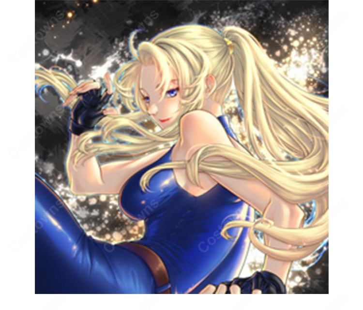 バーチャファイター2 サラ・ブライアント コスプレウィッグ ブロンド ポニーテール 耐熱 かつら COSTOWNS-2