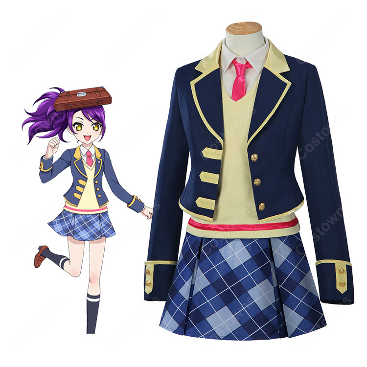 プリパラ パプリカ学園 冬制服 コスプレ衣装 6点セット アニメ変装 COSTOWNS-1