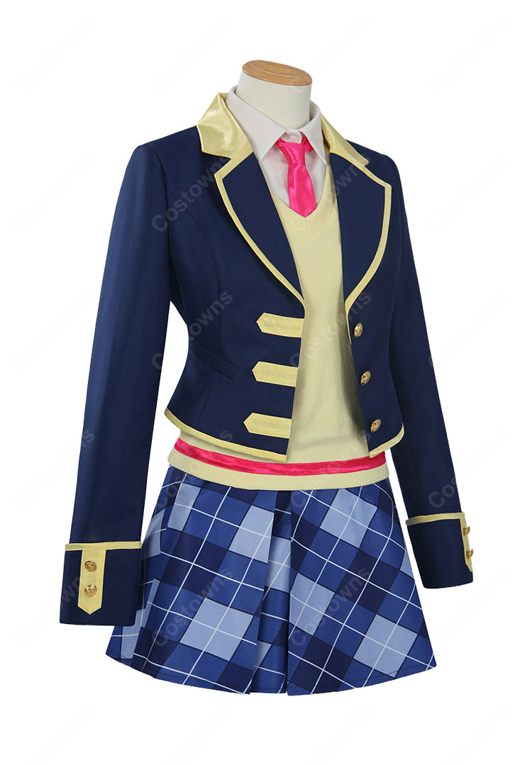 プリパラ パプリカ学園 冬制服 コスプレ衣装 6点セット アニメ変装 COSTOWNS-3