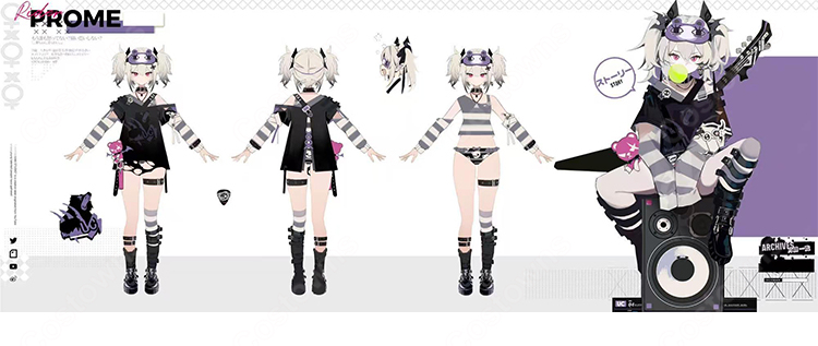 チェイシング·カレイドライダー ユウキ コスプレ衣装 地雷系 パンク ストリート風 高品質 再現 COSTOWNS-2