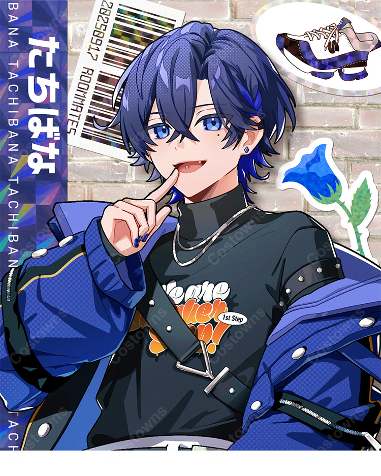 SneakerStep Family Club ROOMMATES たちばな コスプレ衣装 ストリート系 私服Ver. 高品質 フルセット COSTOWNS-2