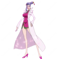 ONE PIECE ナイチン コスプレ衣装 ワールド海賊団 船医 セクシー コート チャイナドレス風 フルセット COSTOWNS(202×202)