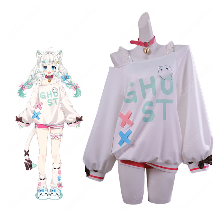 VTuber ミント・ファントーム 新衣装 コスプレ衣装 ルームウェア風  スウェット セット COSTOWNS-1