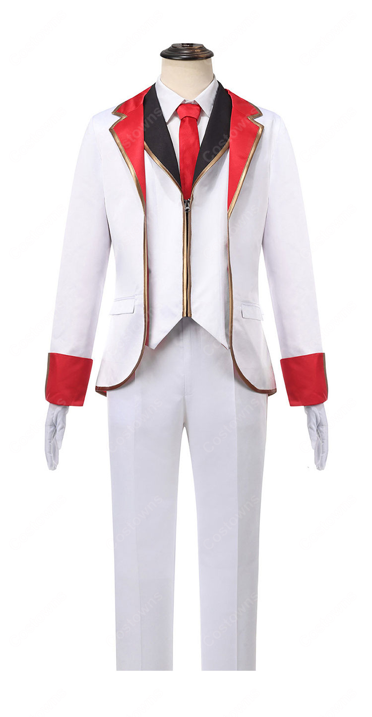 HUNDRED LINE -最終防衛学園- 澄野拓海 コスプレ衣装 1周年記念礼装 マント付き フルセット COSTOWNS-4