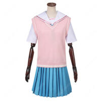 超かぐや姫！ 綾紬芦花 コスプレ衣装 ピンクベスト 制服セット セーラー服 イベント撮影 COSTOWNS