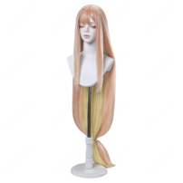 超かぐや姫！ かぐや コスプレウィッグ ロング ピンクブロンド イエロー インナーカラー COSTOWNS(202×202)