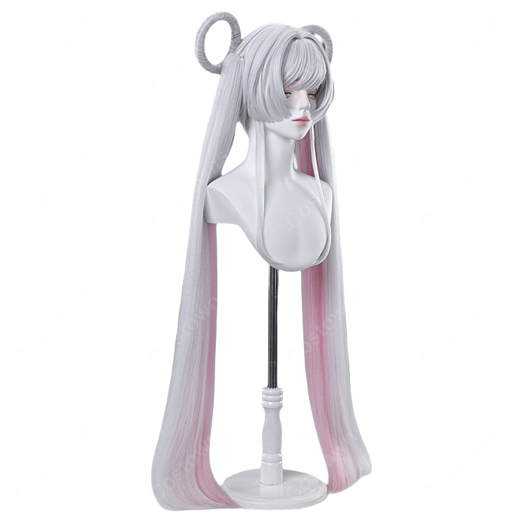 超かぐや姫！ 月見ヤチヨ コスプレウィッグ リングヘア 耐熱ウィッグ