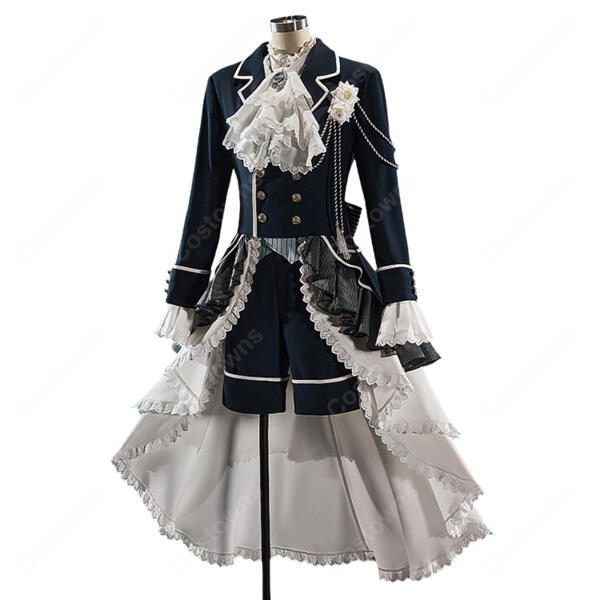 黒執事 シエル・ファントムハイヴ コスプレ衣装 白い薔薇 礼装 セット 豪華版 COSTOWNS元の画像