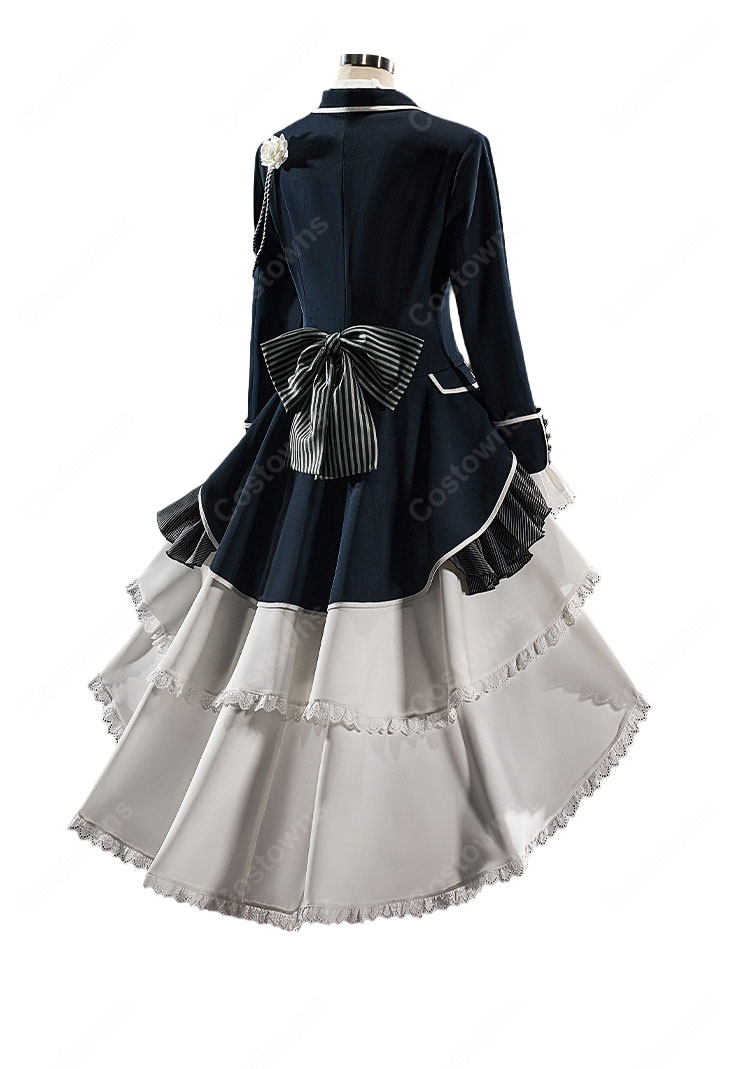 黒執事 シエル・ファントムハイヴ コスプレ衣装 白い薔薇 礼装 セット 豪華版 COSTOWNS-3