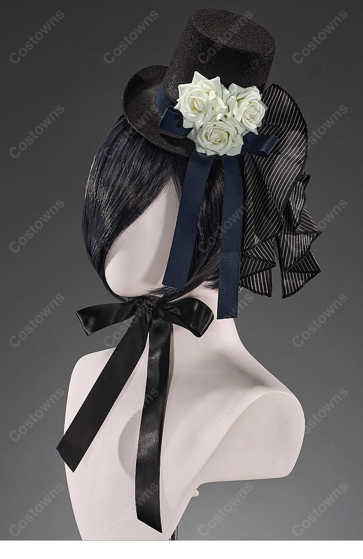 黒執事 シエル・ファントムハイヴ コスプレ衣装 白い薔薇 礼装 セット 豪華版 COSTOWNS-6
