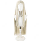 ガチアクタ オーガスト・スティルザ コスプレウィッグ 耐熱 高品質 プラチナブロンド ロング ストレート COSTOWNS