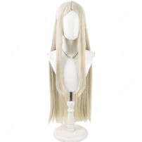 ガチアクタ オーガスト・スティルザ コスプレウィッグ 耐熱 高品質 プラチナブロンド ロング ストレート COSTOWNS(コスプレウィッグ)