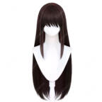 魔法使いの夜×FGO 蒼崎青子 コスプレウィッグ ロング ダークブラウン 姫カット 耐熱 かつら COSTOWNS
