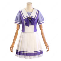 ウマ娘 プリティーダービー トレセン学園制服 夏服 コスプレ衣装 高品質ツイル生地 フルセット COSTOWNS