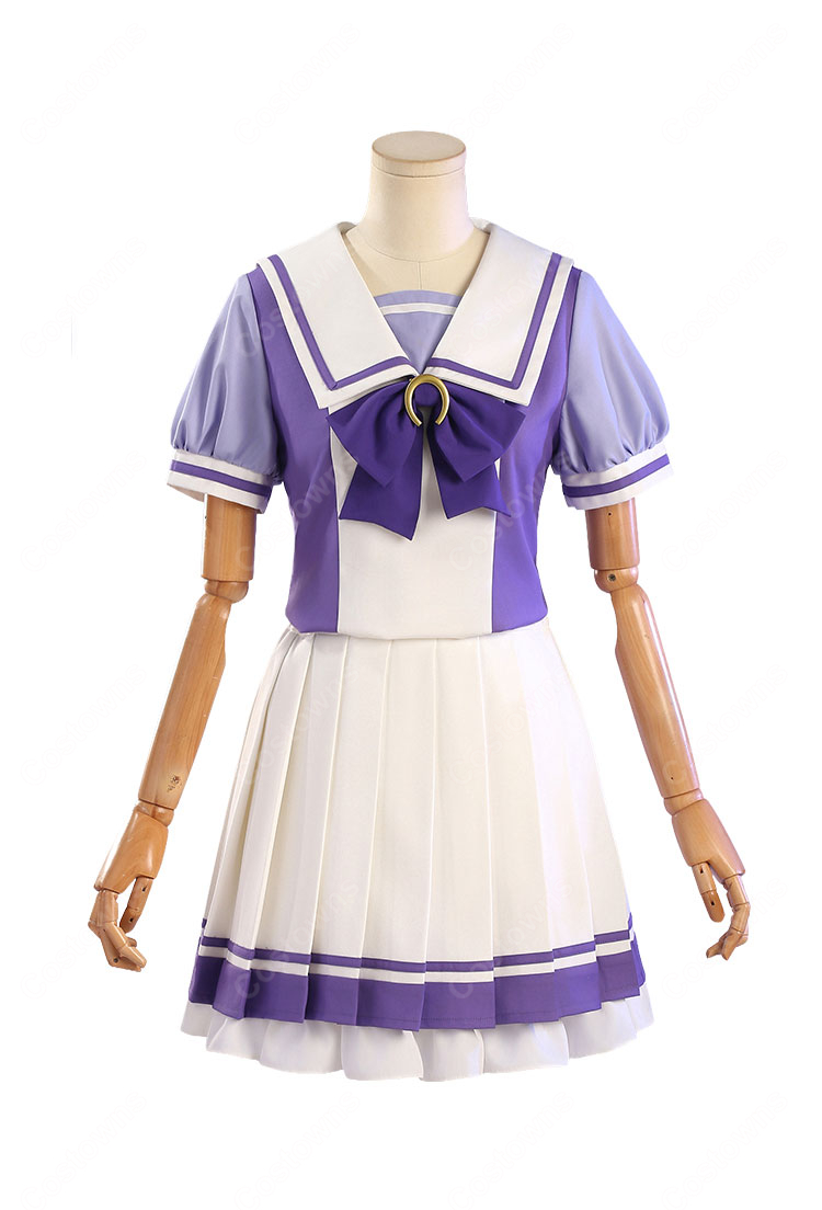 ウマ娘 プリティーダービー トレセン学園制服 夏服 コスプレ衣装 高品質ツイル生地 フルセット COSTOWNS-2