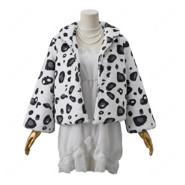 ぶいすぽっ！ 夜乃くろむ 第2衣装 コスプレ衣装 もこもこアニマル柄アウター 私服Ver. 高品質 セット COSTOWNS元の画像