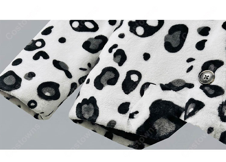 ぶいすぽっ！ 夜乃くろむ 第2衣装 コスプレ衣装 もこもこアニマル柄アウター 私服Ver. 高品質 セット COSTOWNS-6