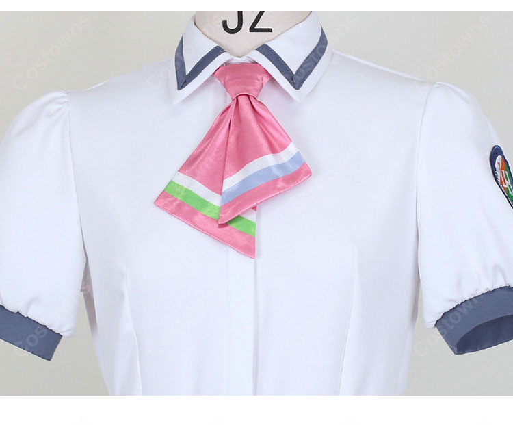 イキヅライブ！ LOVELIVE! BLUEBIRD 高橋ポルカ コスプレ衣装 夏制服 セット COSTOWNS-6