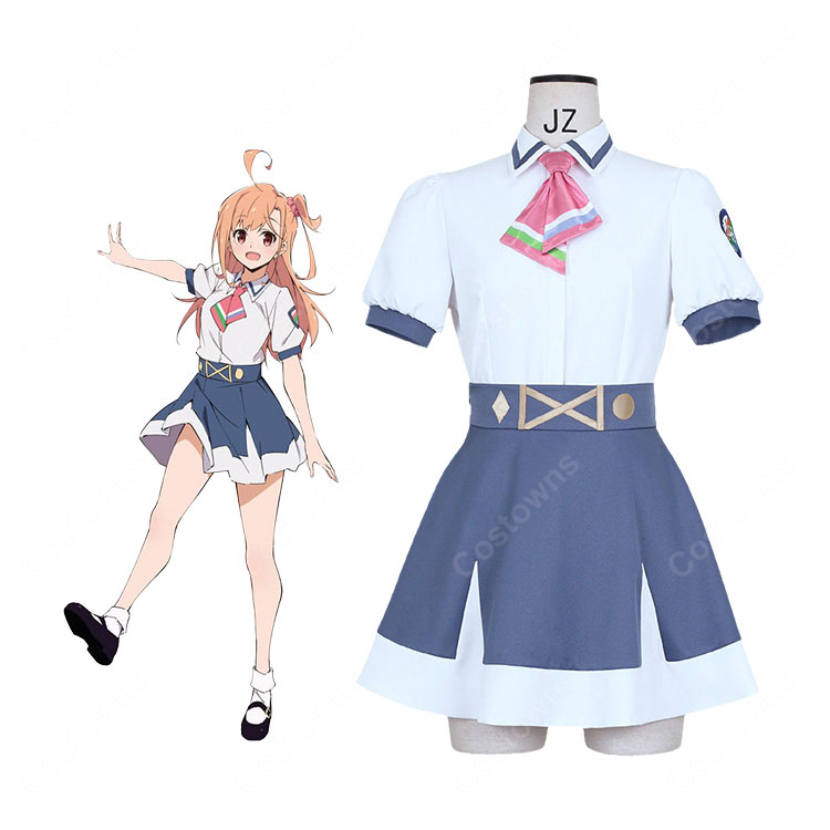 イキヅライブ！ LOVELIVE! BLUEBIRD 高橋ポルカ コスプレ衣装 夏制服 セット COSTOWNS-1