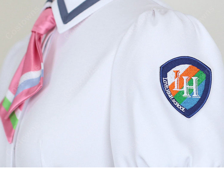 イキヅライブ！ LOVELIVE! BLUEBIRD 高橋ポルカ コスプレ衣装 夏制服 セット COSTOWNS-7