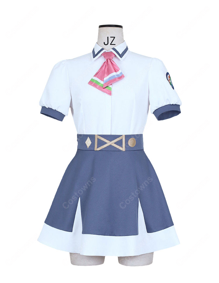 イキヅライブ！ LOVELIVE! BLUEBIRD 高橋ポルカ コスプレ衣装 夏制服 セット COSTOWNS-2