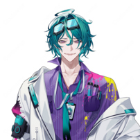 FIRST STAGE PRODUCTION EN Elias Delborne エライアス・デルボーン コスプレウィッグ 耐熱 高再現 Avallum VTuber COSTOWNS(202×202)